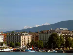 Романтични градове - Снимка В полите на Женева
