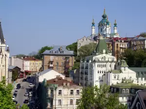 Романтични градове - Снимка Изглед на киев