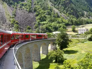 Ретише Бан в пейзажите на Бернина и Албула