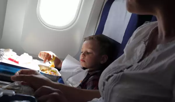 Храни в самолета