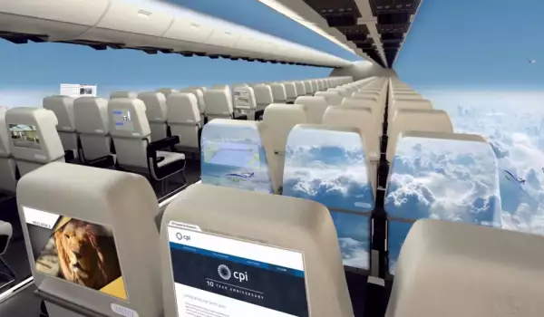Самолетите на бъдещето – без прозорци, но с панорамна гледка